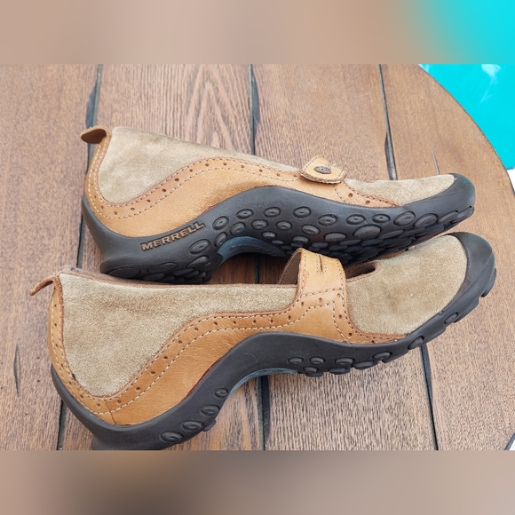 Merrell Mary Janes Performance Footwear Sz 8 Suede/Leather - Picture 6 of 11